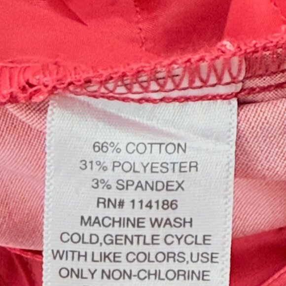 Liz Claiborne Women's Emma Slim Leg Teaberry Ankle Pants Mid-Rise Size 16 NWT - Picture 7 of 11